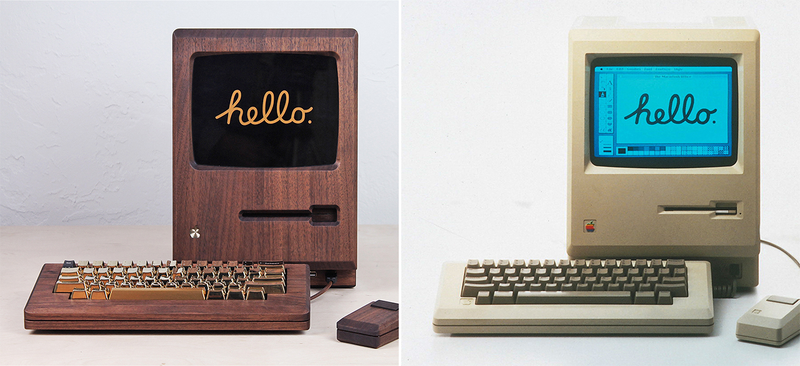 Illustration for article titled A Wooden Macintosh Replica Proves the Original Deserved a Flashy Gold Keyboard